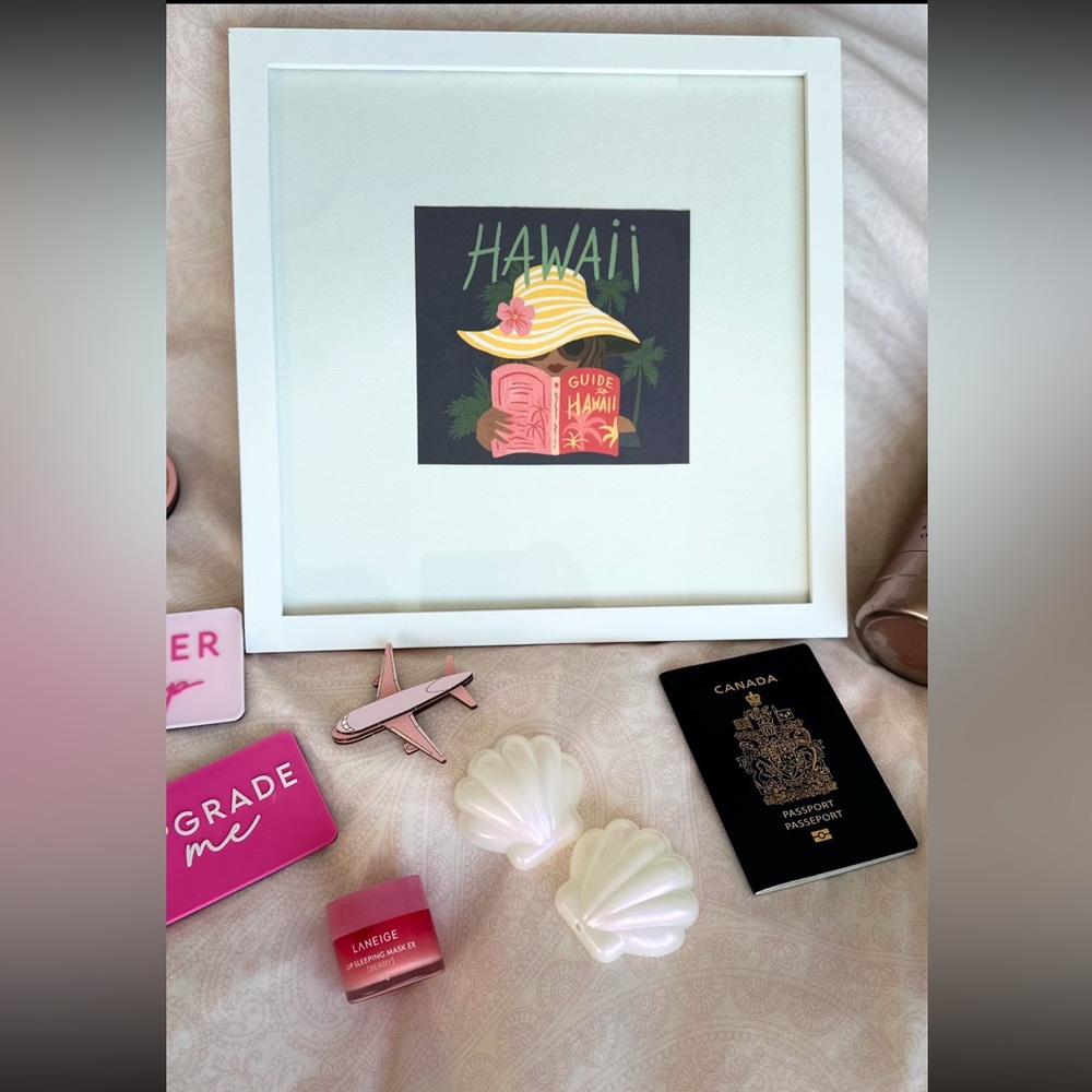 Mini Hawaii rifle paper co print 6 inch by 5 5/8 inches high